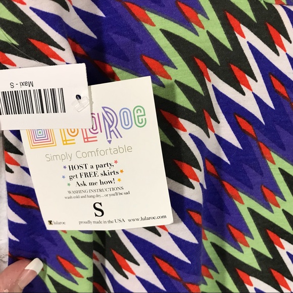 LuLaRoe Dresses & Skirts - NWT LuLaRoe Maxi Skirt Zig Zag Print Size Small